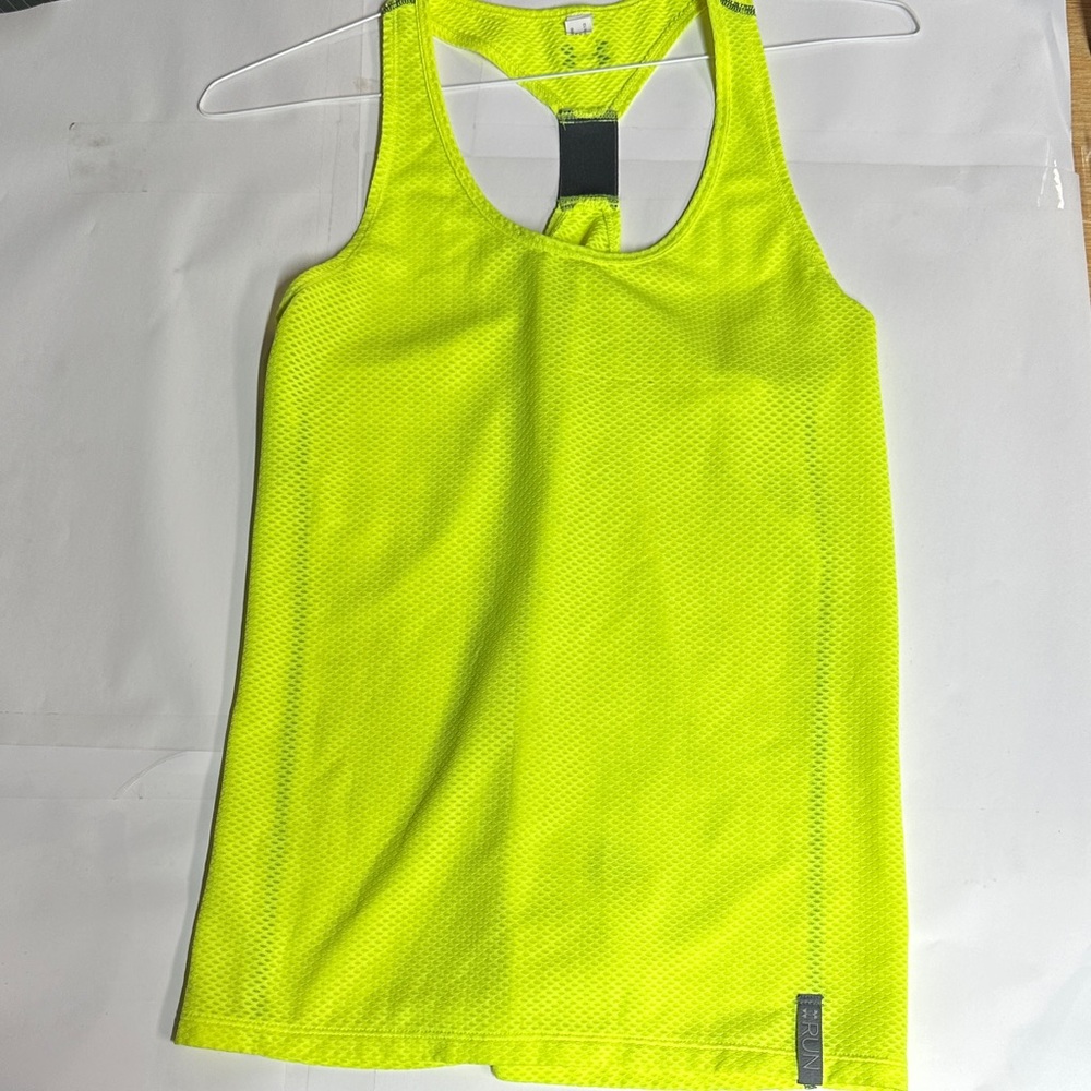 Under Armour Bright Yellow Tank Top size medium good condition